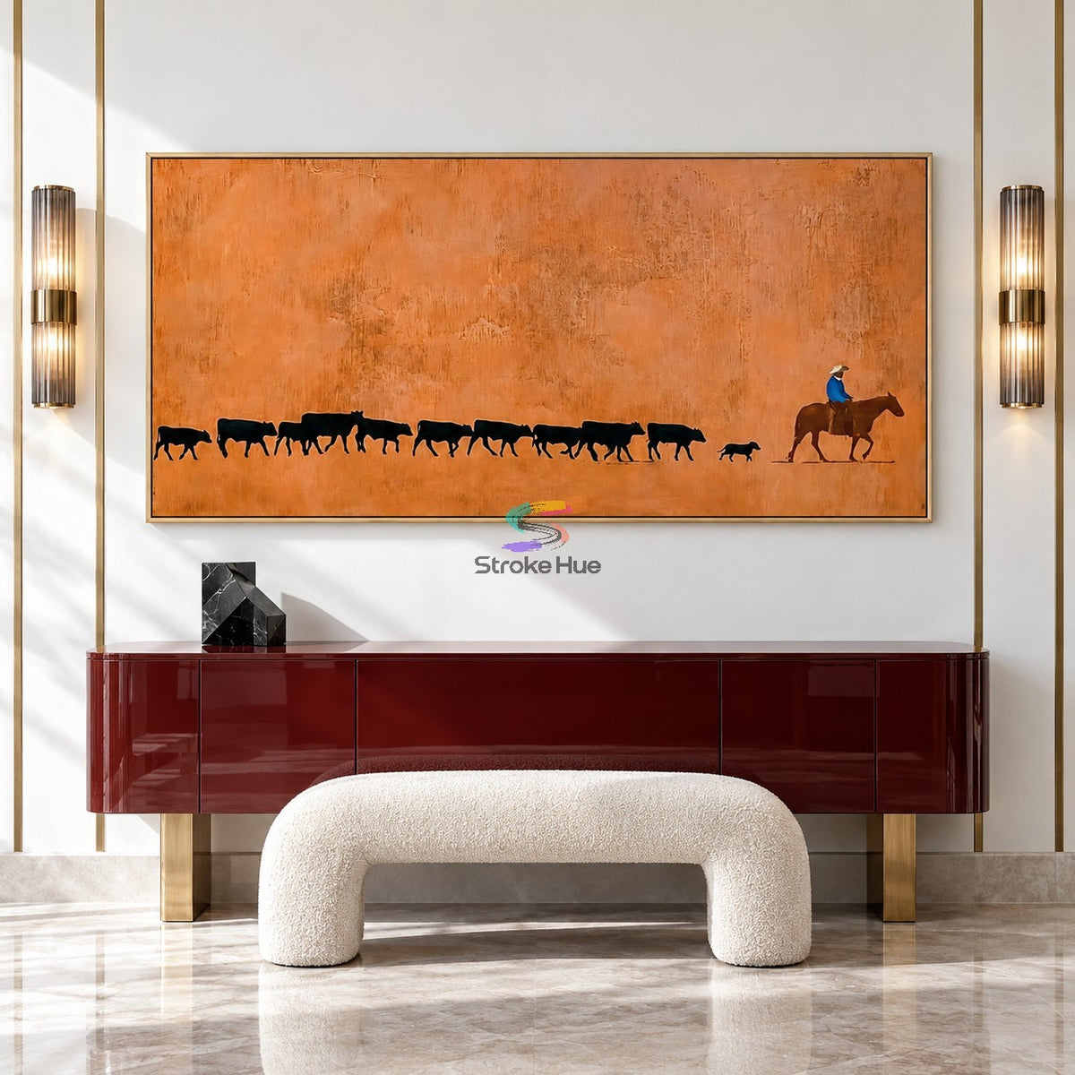 Ranch Journey-Cowboy Western Painting