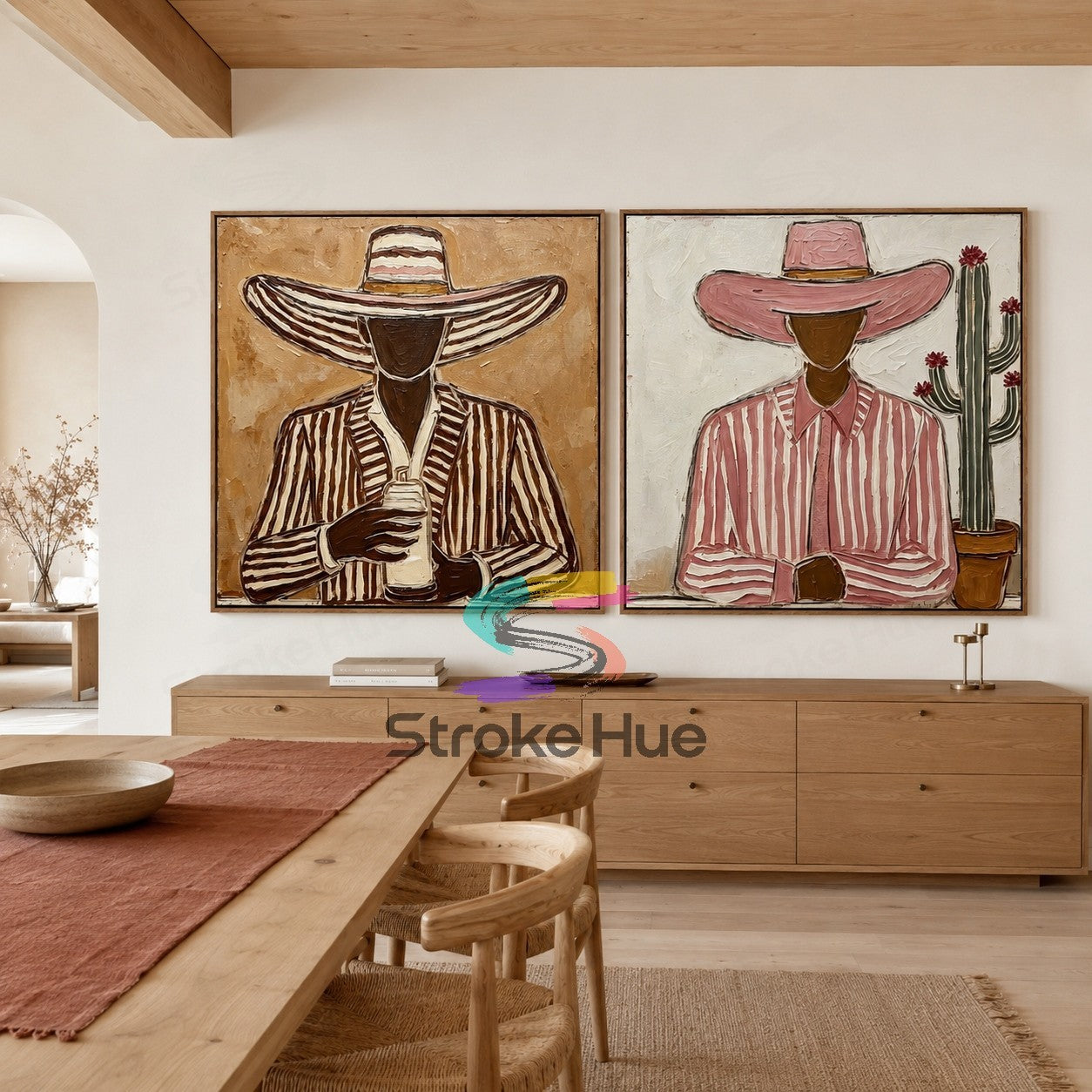 Desert Duo-Western Portrait Painting Set