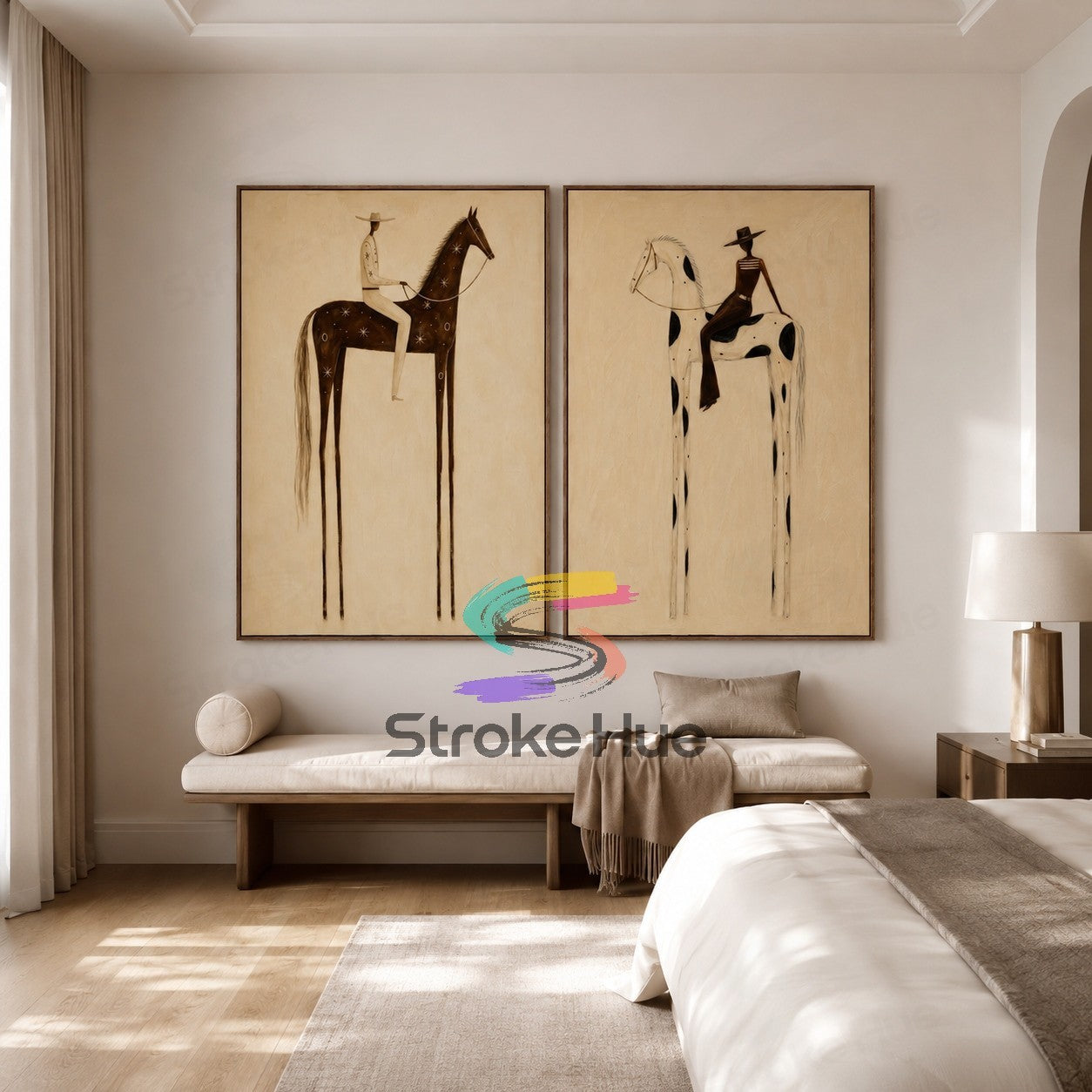 Silent Riders-Equestrian Painting Set