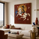 Celestial Star Rider-Surreal Horse Oil Painting