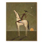 Silent Desert Voyager-Surreal Horse Oil Painting
