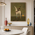 Silent Desert Voyager-Surreal Horse Oil Painting