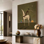 Silent Desert Voyager-Surreal Horse Oil Painting