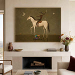 Twilight Star Voyager-Surreal Horse Oil Painting