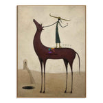 Moonlit Wine Rider-Surreal Horse Oil Painting