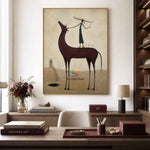 Moonlit Wine Rider-Surreal Horse Oil Painting