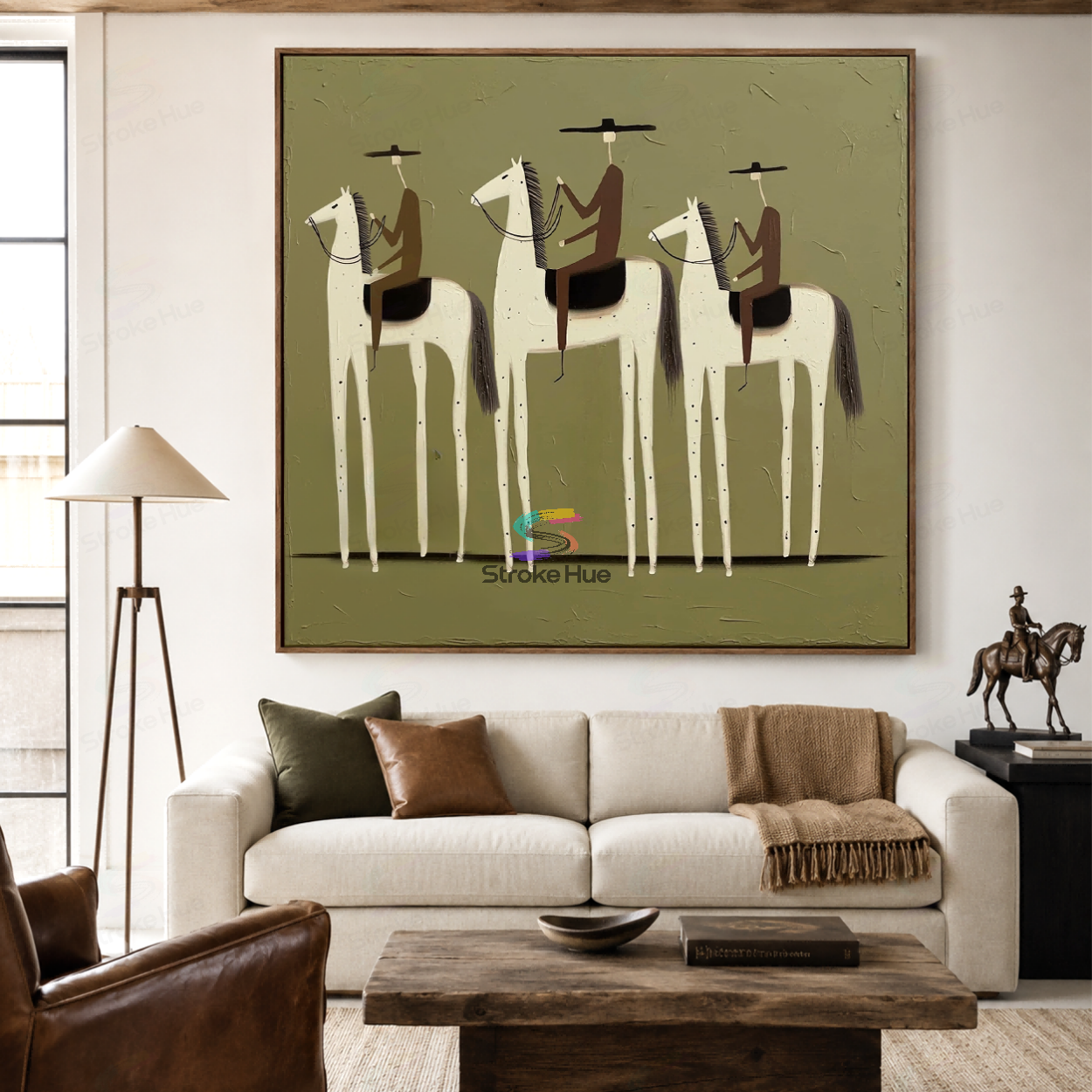 Sage Cavalcade-Western Rider Painting