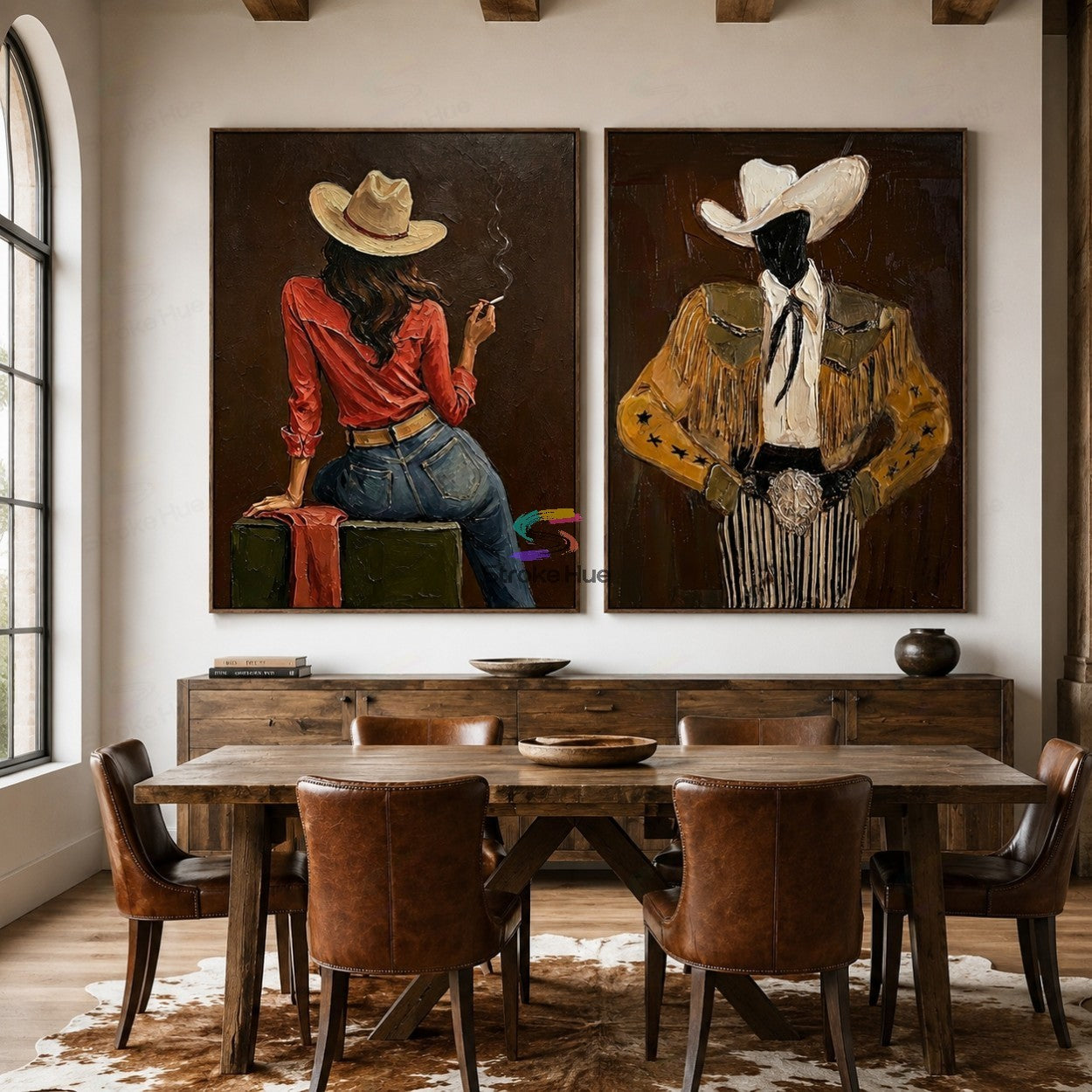 Ember Pair-Western Portrait Painting Set