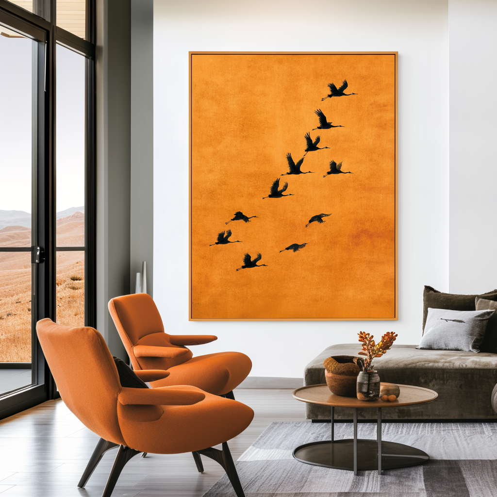 Amber Migration-Crane Painting
