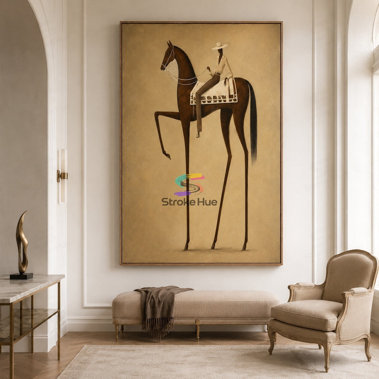 High Plains Grace-Equestrian Rider Painting