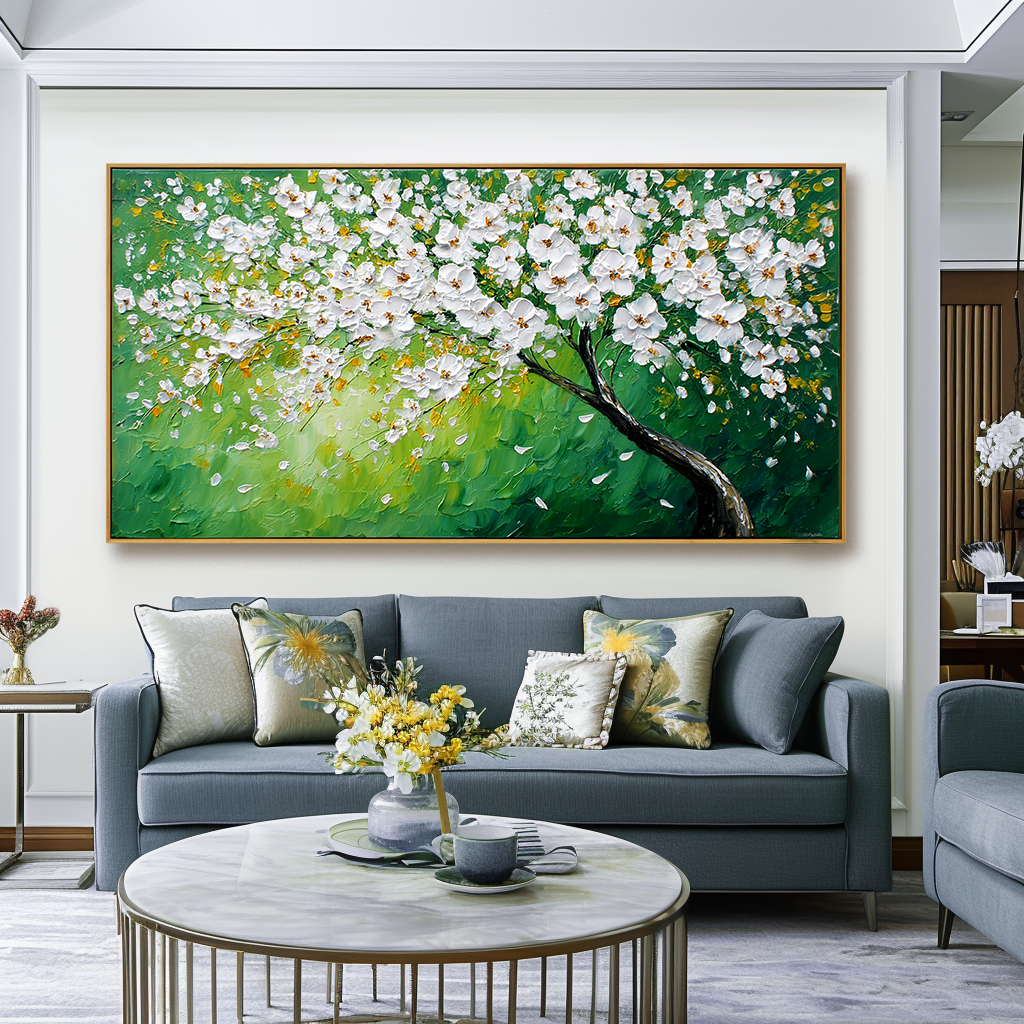 Spring Drift-Blossom Tree Painting