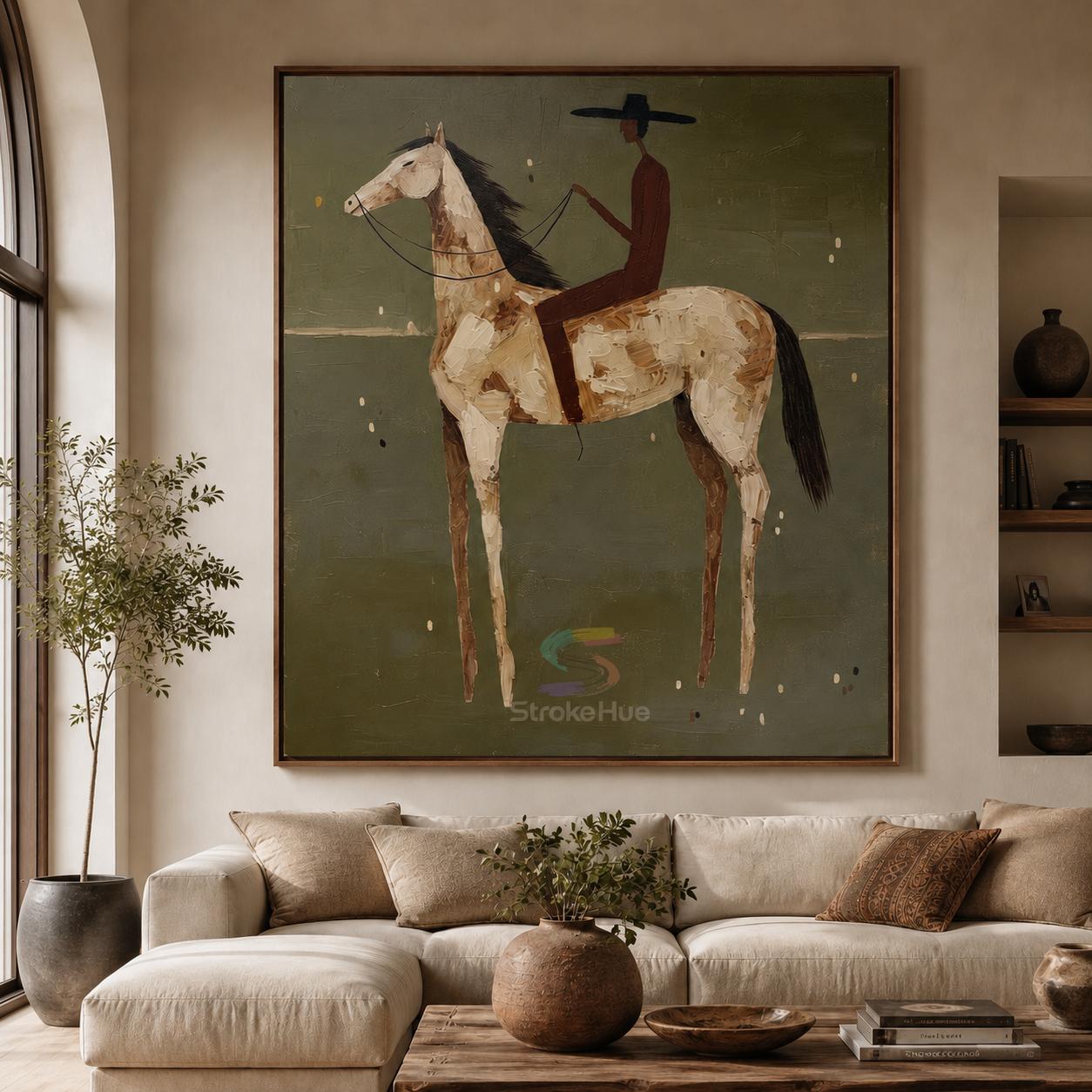Sage Passage-Spotted Horse Painting